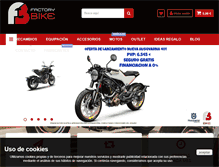 Tablet Screenshot of factory-bike.es